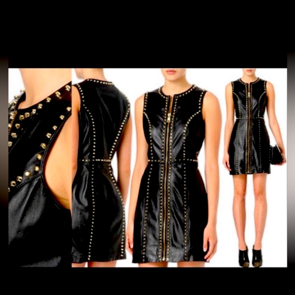 Versace leather dress